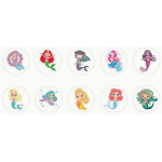 Mermaid Stickers - Assorted - Roll of 50's Mermaid Stickers - Assorted - Roll of 50's